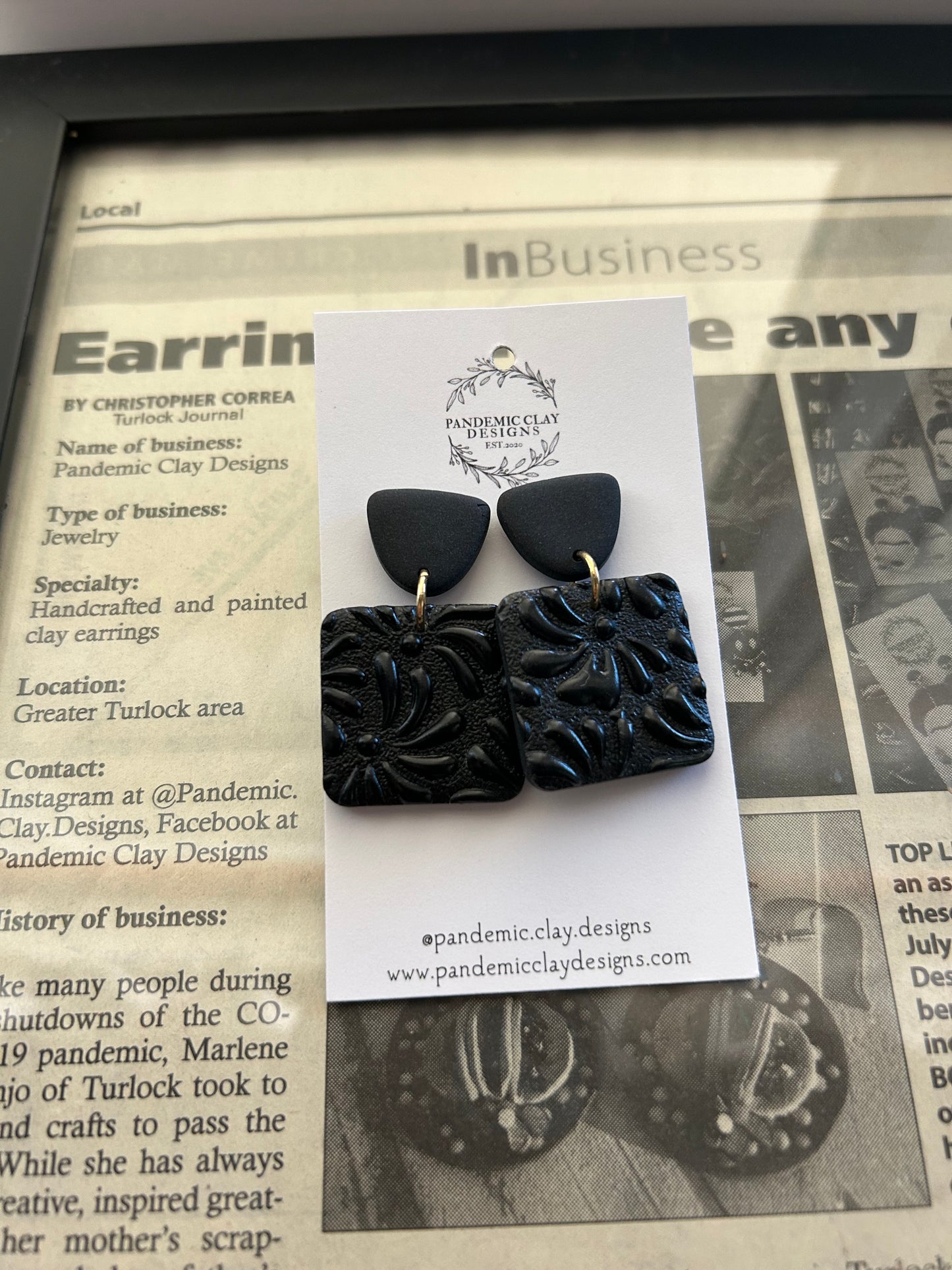 Black Talavera Squares
