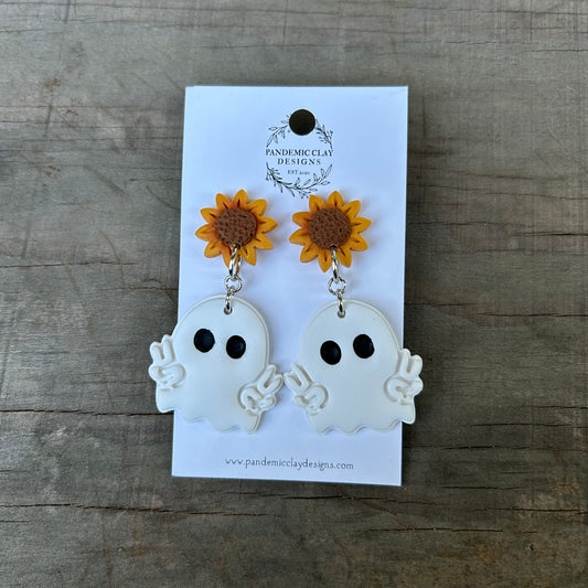 Peace Out Sunflower Ghost