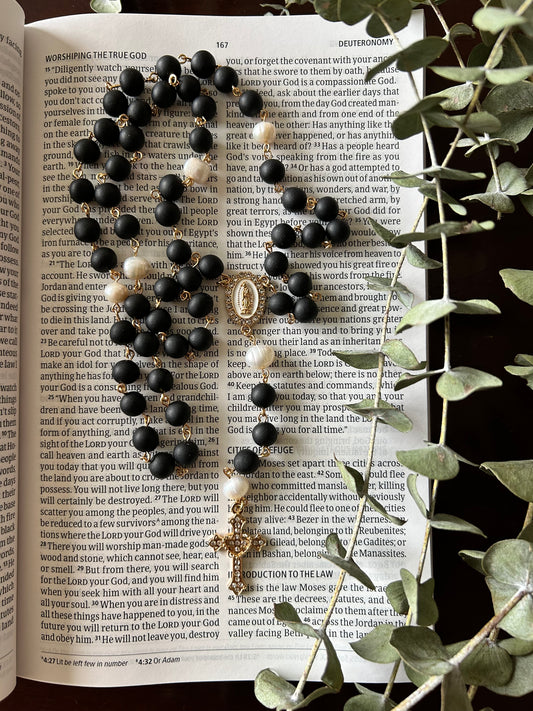 Black Clay Rosary