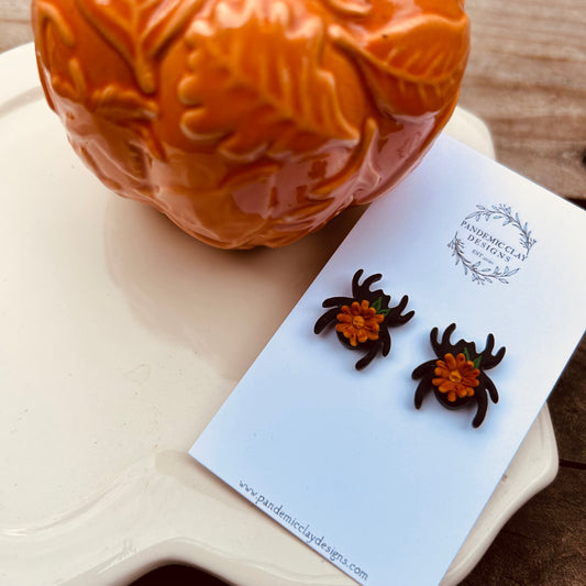 Autumn Spider Studs