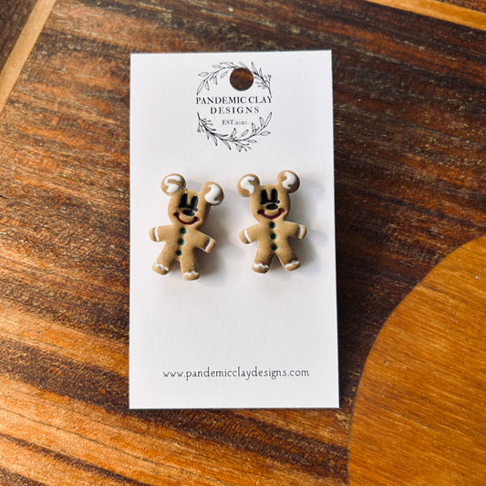 Mouse Gingerbread Stud