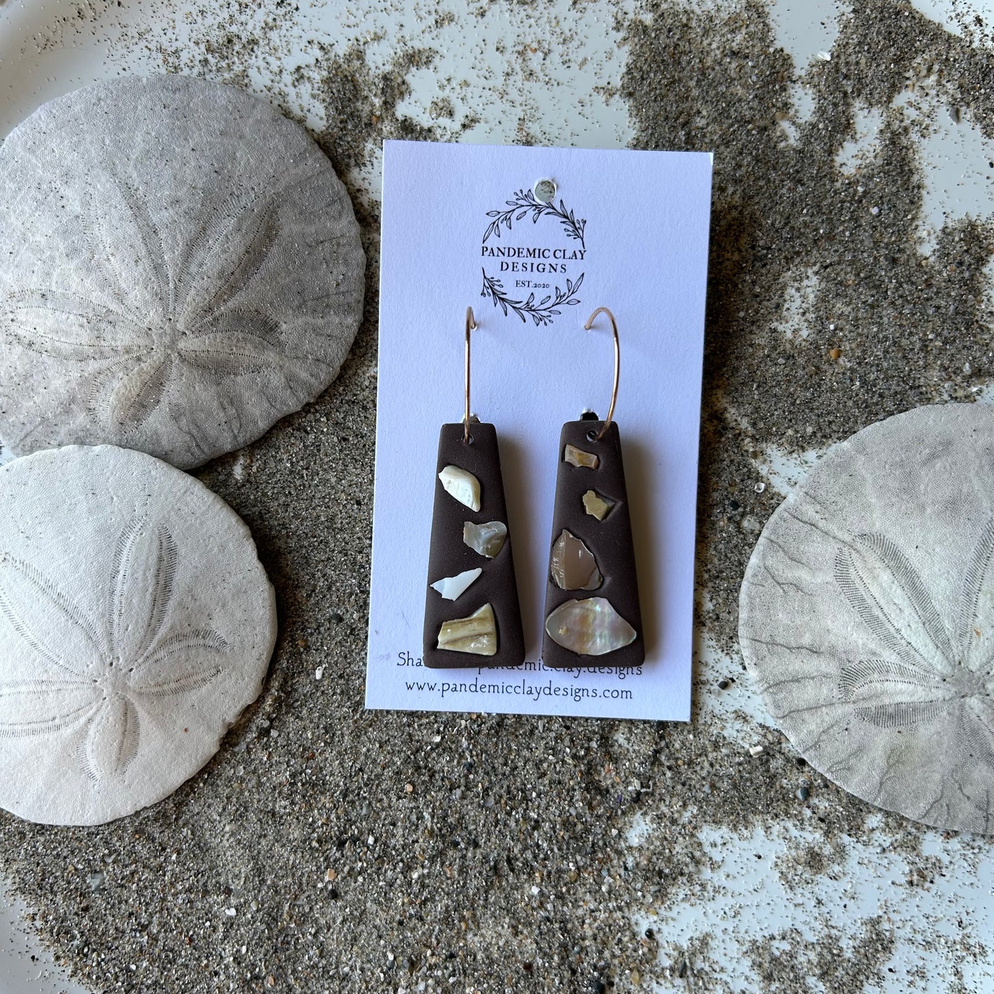 Seashell Hoops