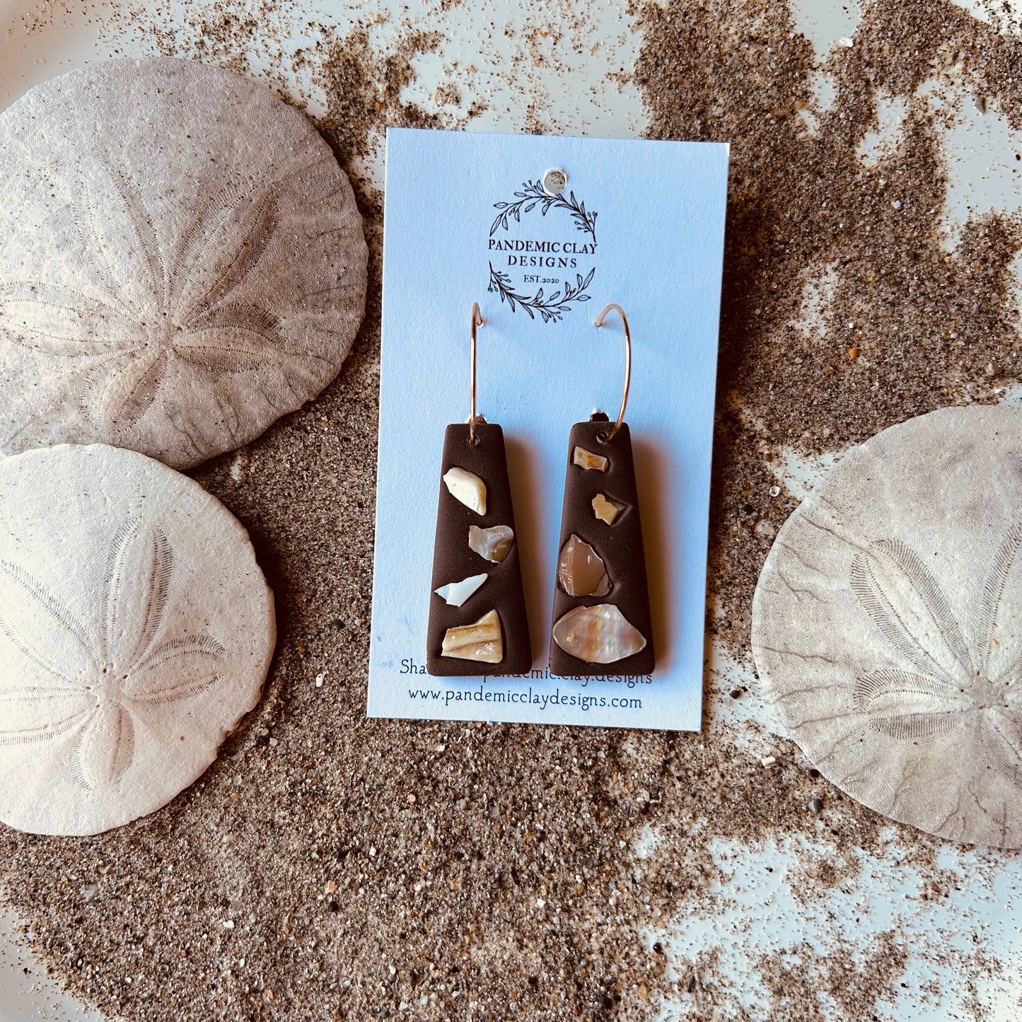 Seashell Hoops